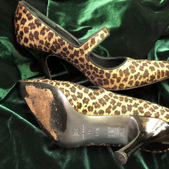 Sexy Calf Skin Leopard Print Heel (Size 8.5) - Picture 9 of 11